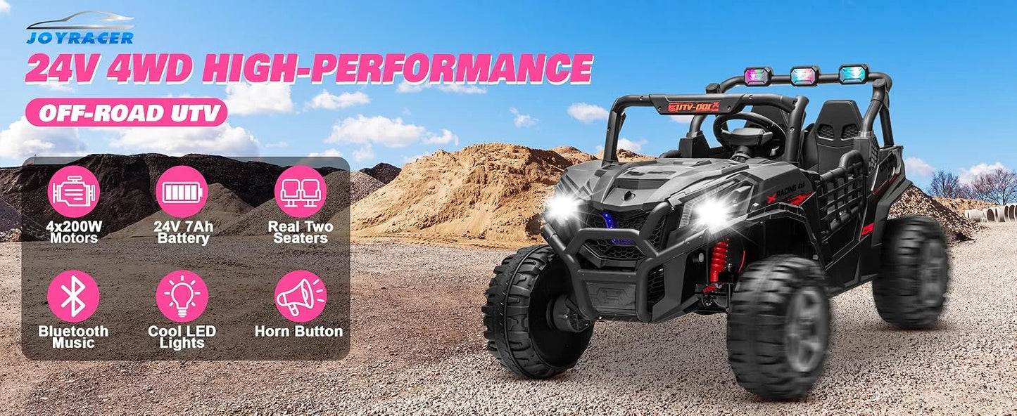 JOYRACER 24V Ride On Off-Road UTV With Remote Control