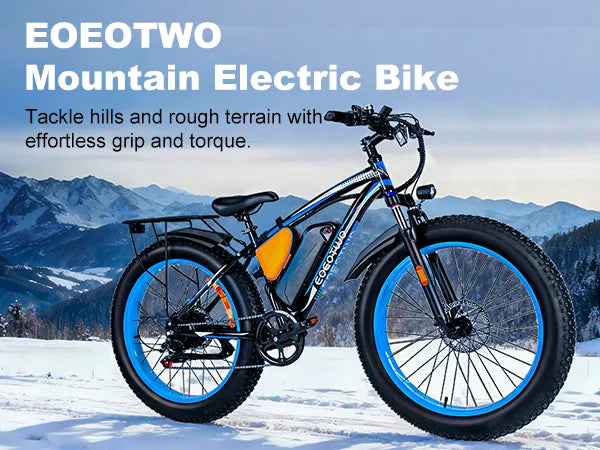 EOEOTWO Fat Tire Electric Bike With Powerful 1000W Motor