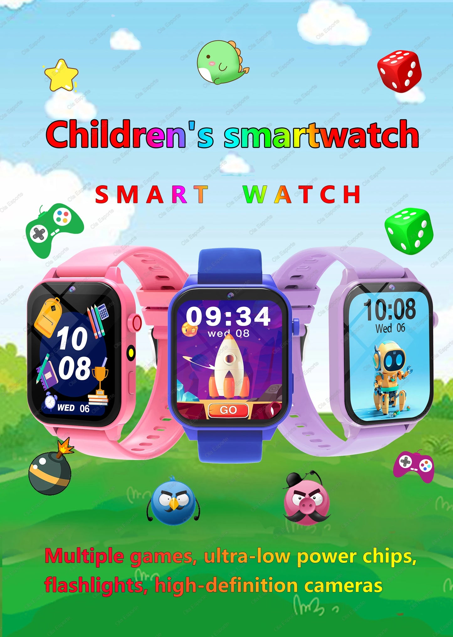 Kids Smartwatch With 100 Plus Games, HD Screen, Music iOS Android