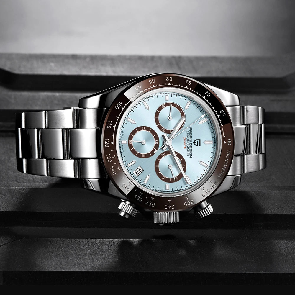 PAGANI DESIGN Men's Sports Quartz Watch With Sapphire Crystal