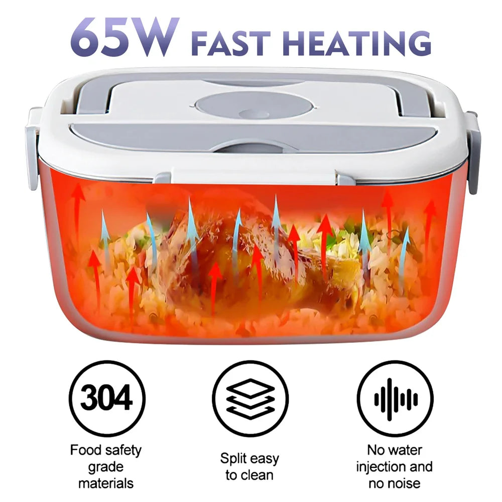 65W Electric Lunch Box Travel Warmer for Car or Home