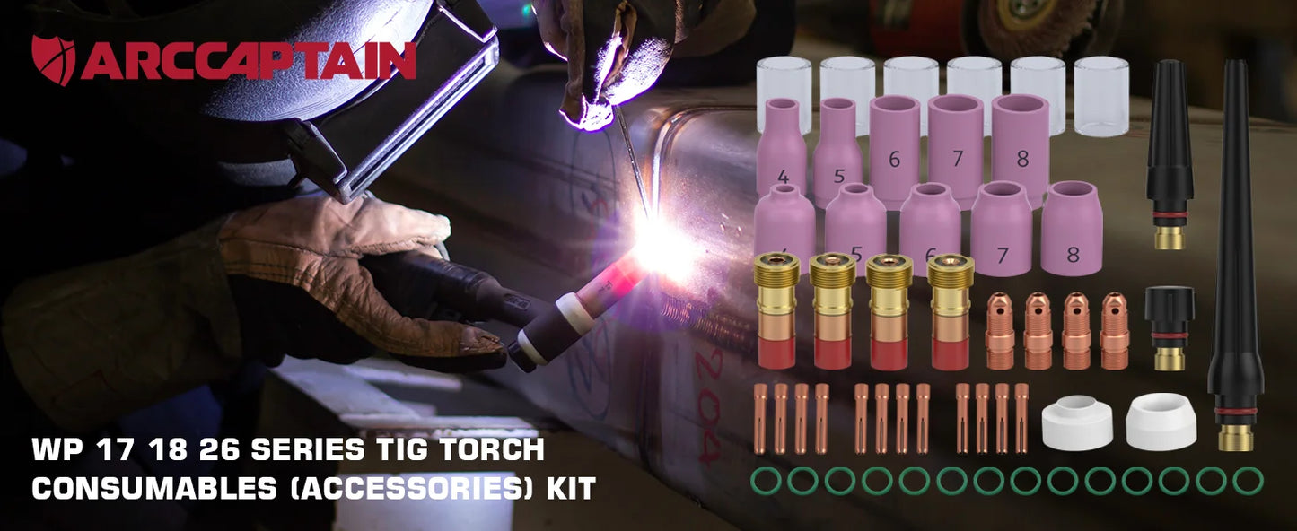 ARCCAPTAIN WP 17 18 26 TIG Welding Torch Accessories Kit