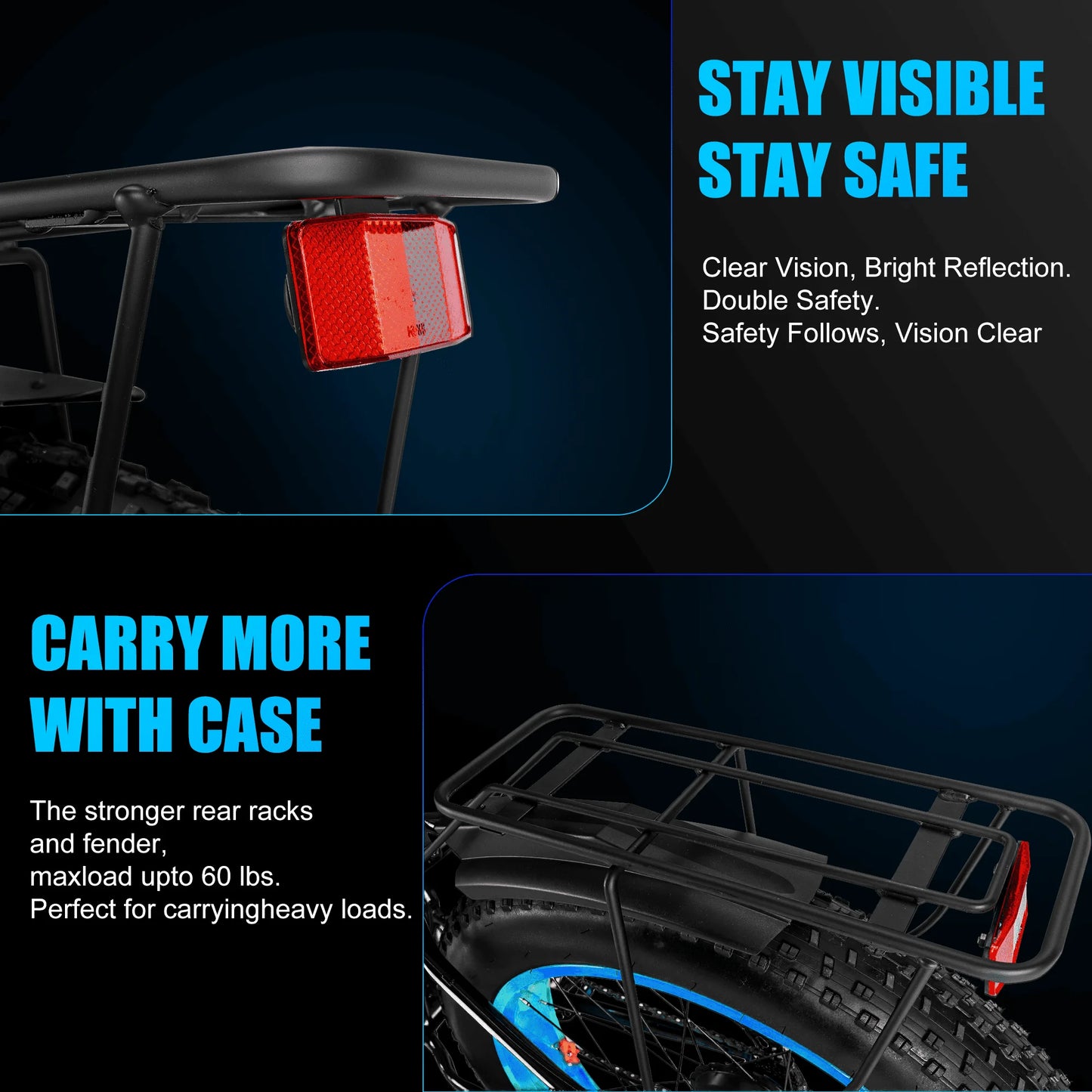 EOEOTWO Fat Tire Electric Bike With Powerful 1000W Motor