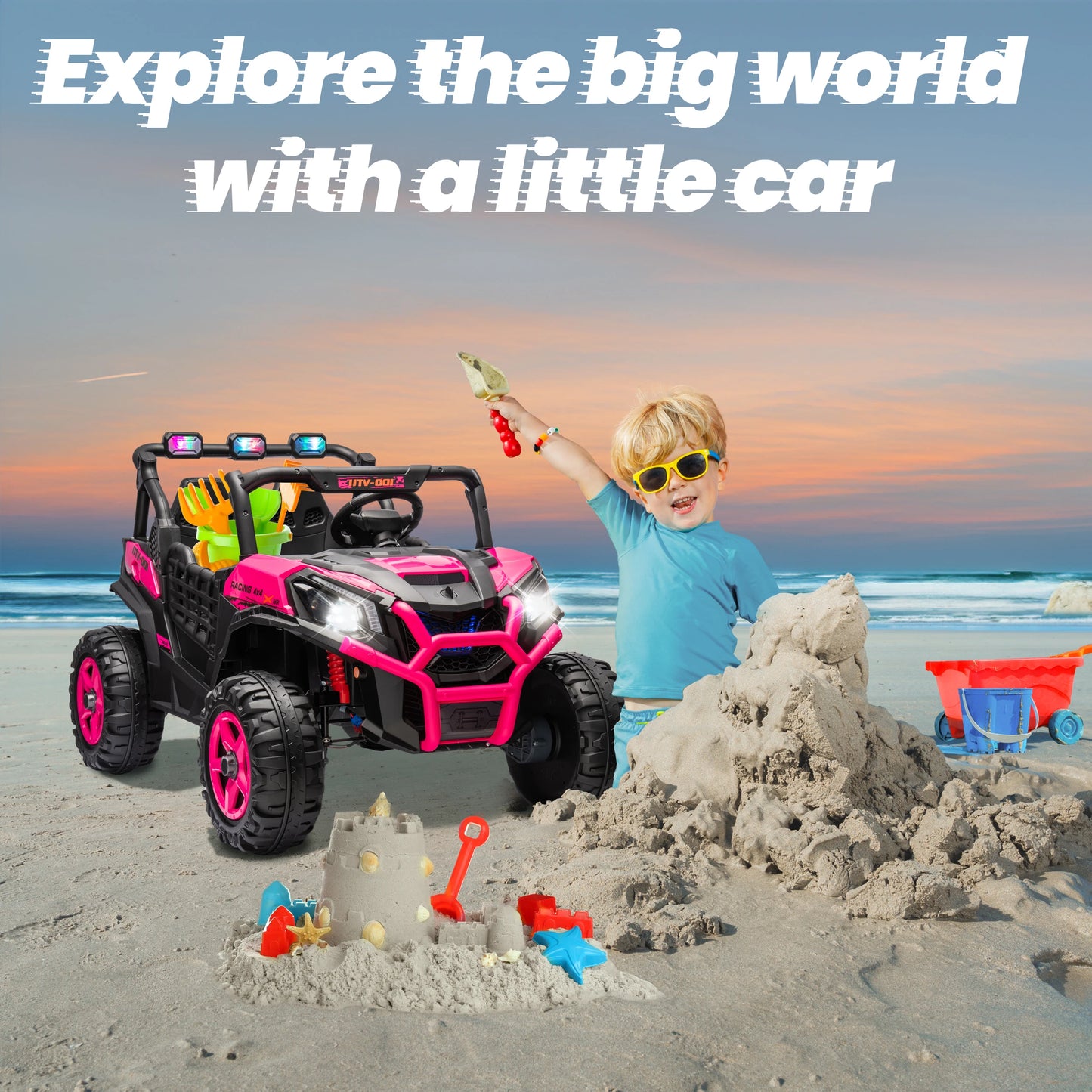 JOYRACER 24V Ride On Off-Road UTV With Remote Control