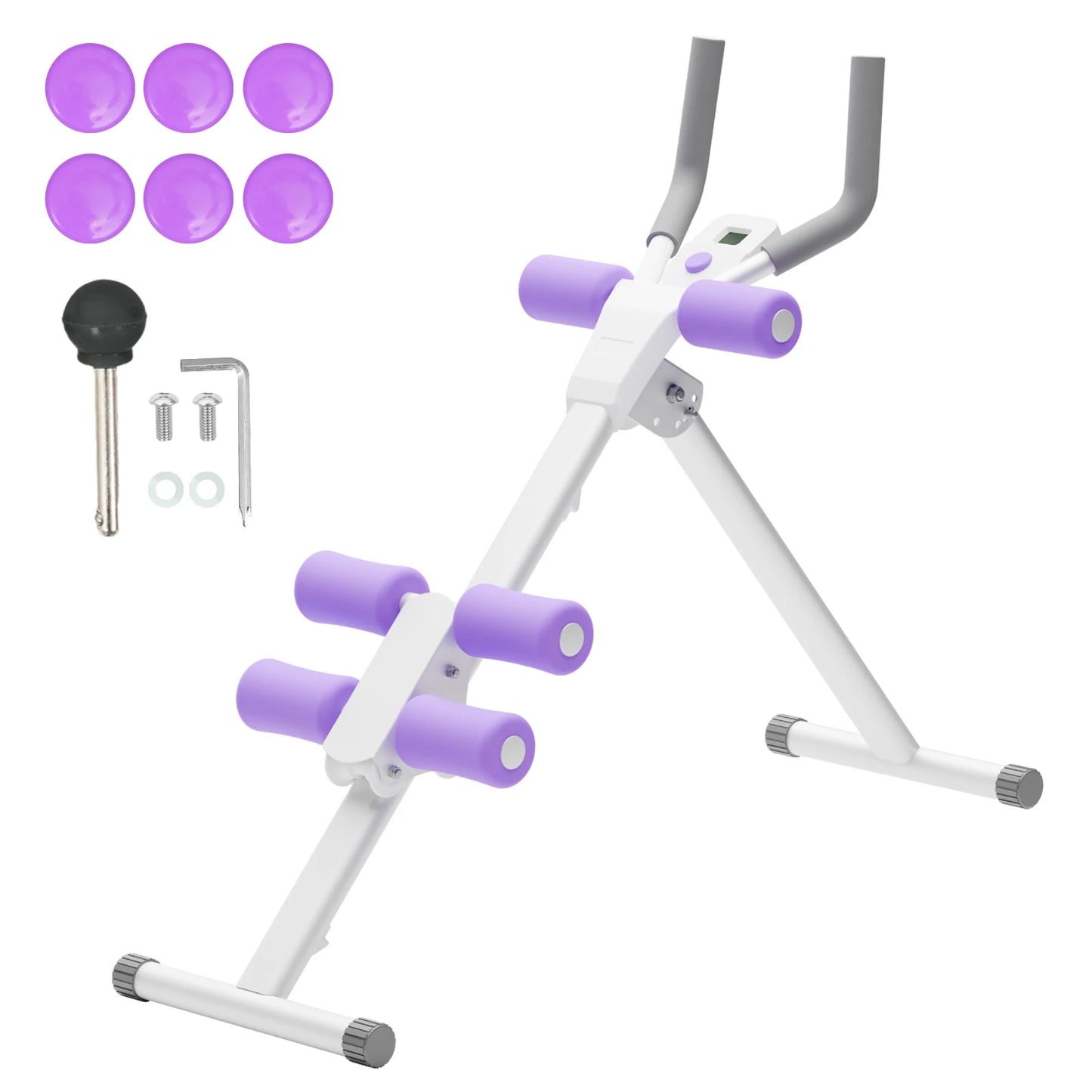 Foldable Ab Machine Core Workout Equipment 4 Level Waist Toner 250 Lb Capacity