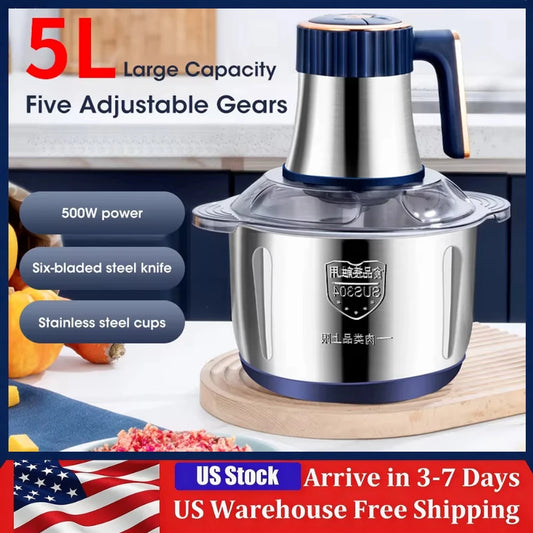 Automatic Meat Grinder Stainless Steel Electric Food Processor