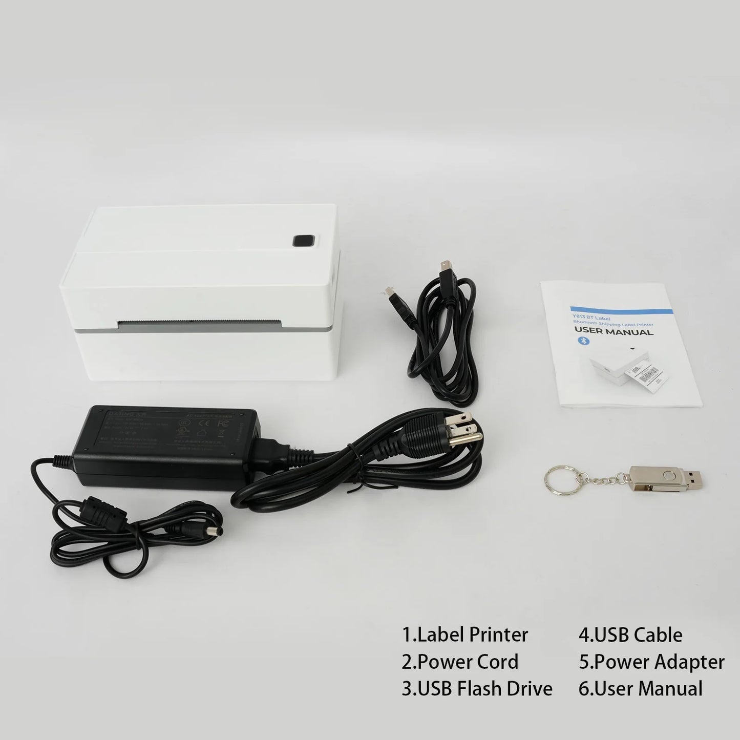 TakeYou Portable Thermal Label Printer 203DPI Bluetooth USB