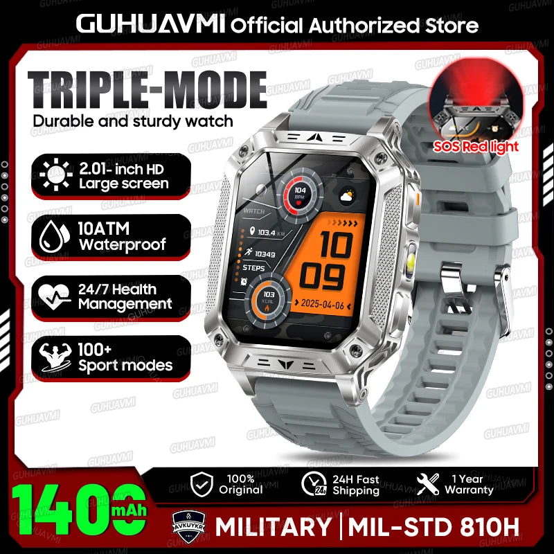 GPS Smart Watch AMOLED 1400mAh Waterproof Fitness Tracker Bluetooth Call