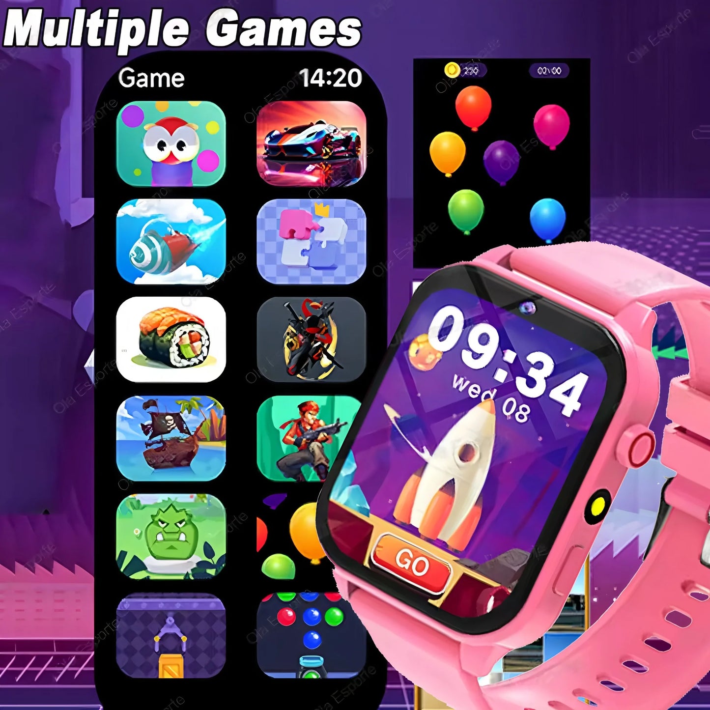 Kids Smartwatch With 100 Plus Games, HD Screen, Music iOS Android