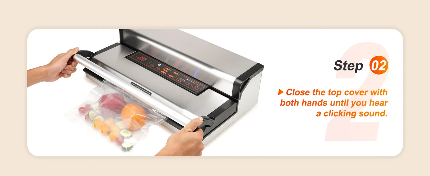 SucceBuy Automatic Vacuum Sealer Machine With Bag Roll Storage