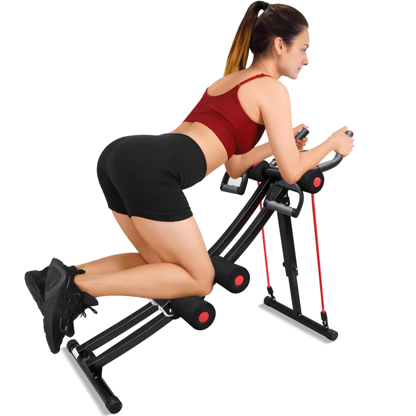 Abdominal Trainer Ab Machine Core Workout Equipment Foldable Home Gym