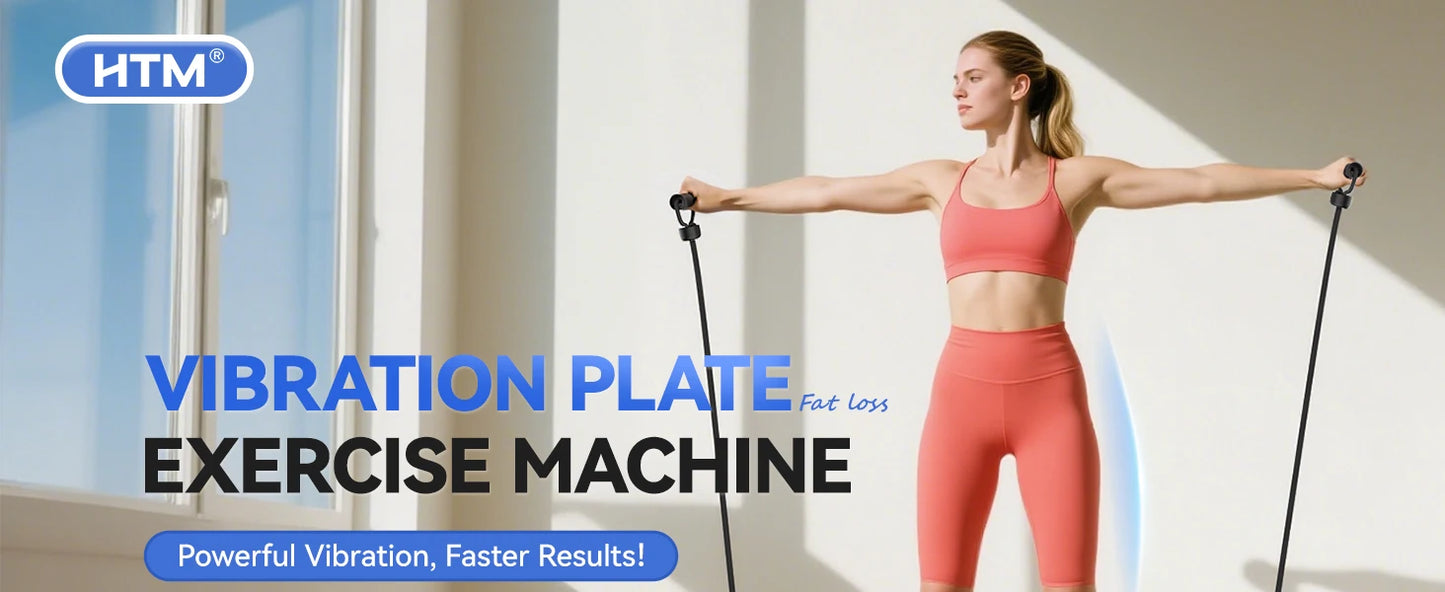 HTM Vibration Plate Multifunction Trainer for Home Gym 330lb
