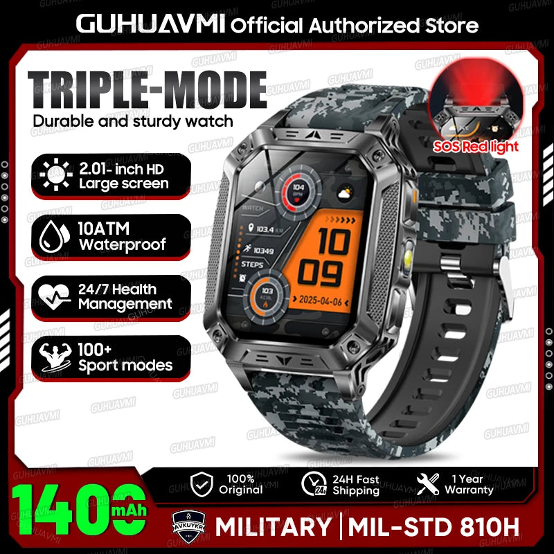 GPS Smart Watch AMOLED 1400mAh Waterproof Fitness Tracker Bluetooth Call