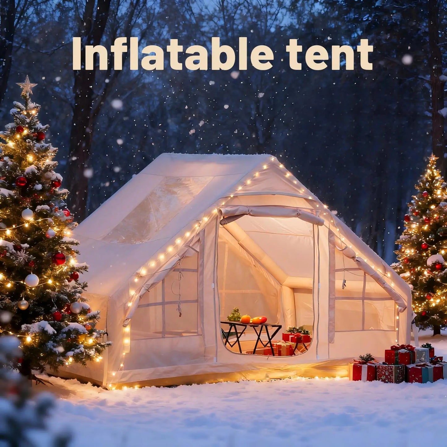 Pakicetus Inflatable Camping Tent Quick Setup Air Frame