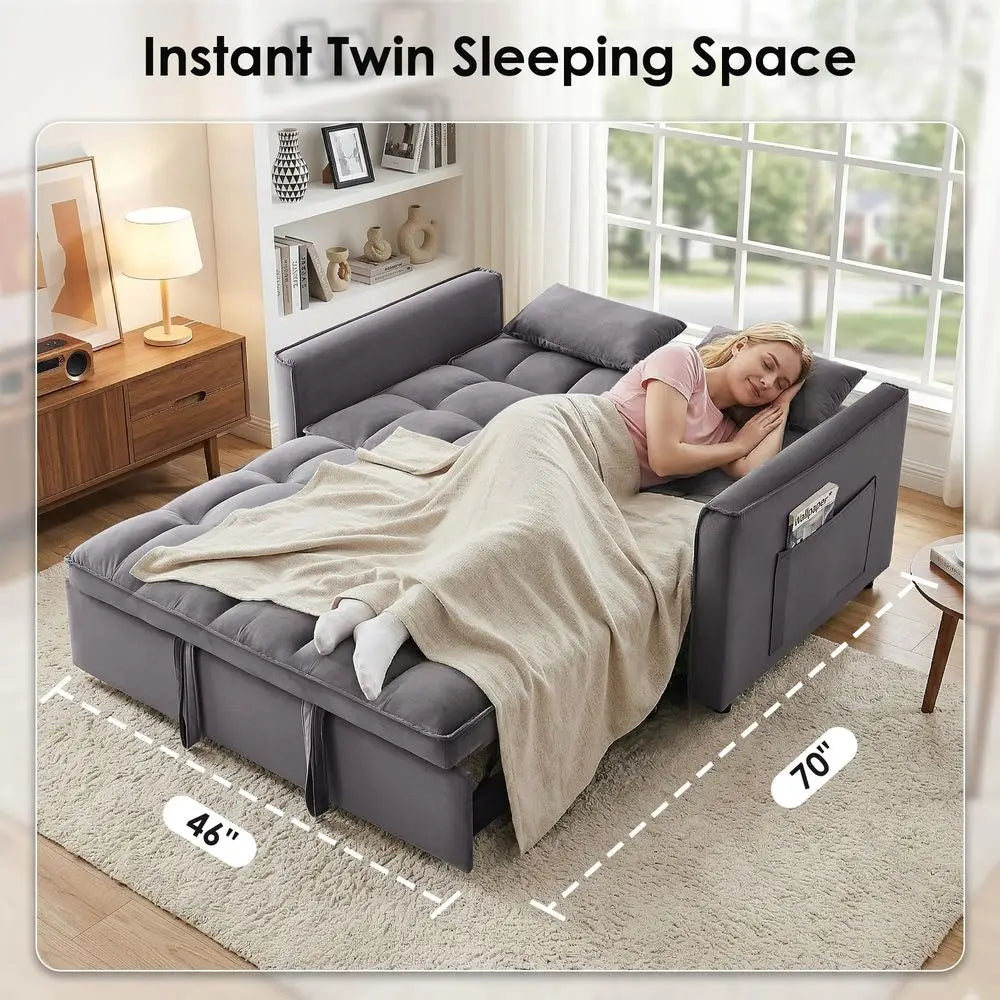Convertible Sleeper Sofa Bed With Pullout Couches And Loveseat