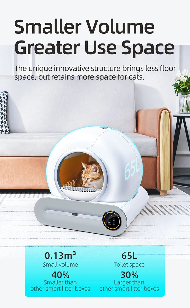 Booteely Automatic Smart Self Cleaning Cat Litter Box