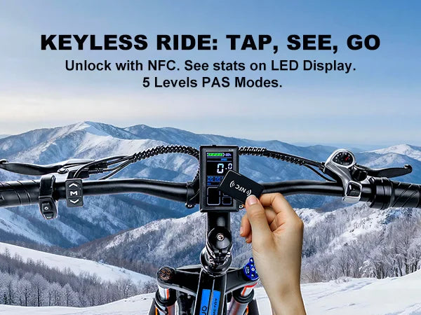 EOEOTWO Fat Tire Electric Bike With Powerful 1000W Motor