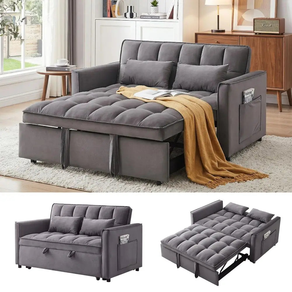 Convertible Sleeper Sofa Bed With Pullout Couches And Loveseat