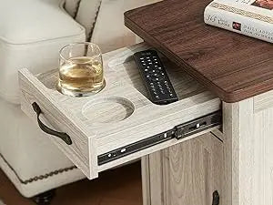 Farmhouse Coffee Table Set Wood Living Room 3 Piece