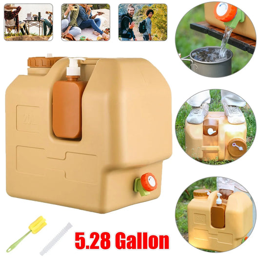 Emergency Large Capacity Water Bag With Spigot For Outdoor Use