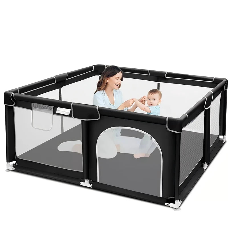 Kids Foldable Baby Playpen Playground Indoor Outdoor Safety Play Yard Portable