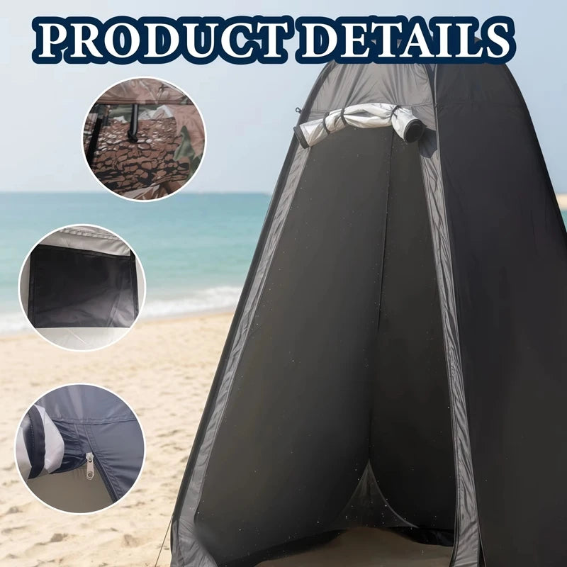 Portable Camping Shower Toilet Changing Tent For Outdoor Use