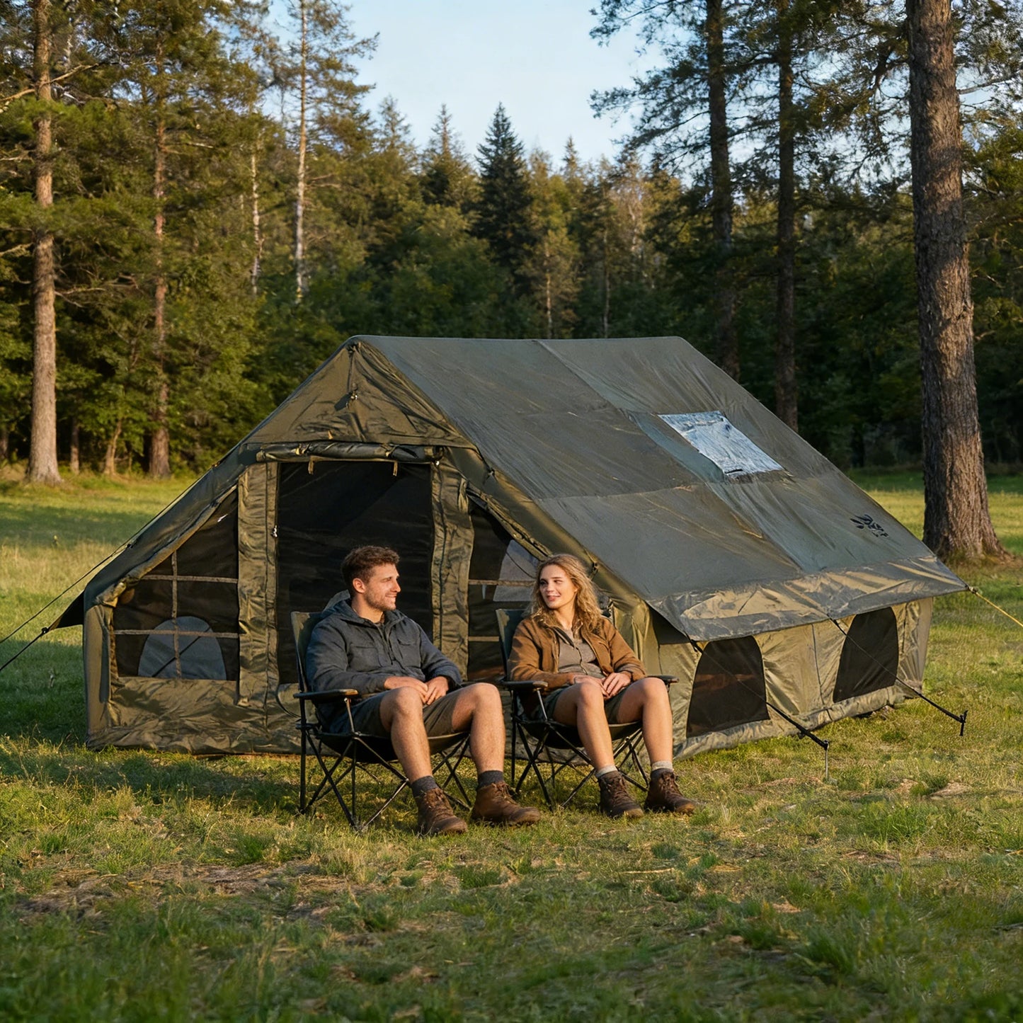 Inflatable Quick Setup Camping Tent Waterproof Family Portable Air Tent