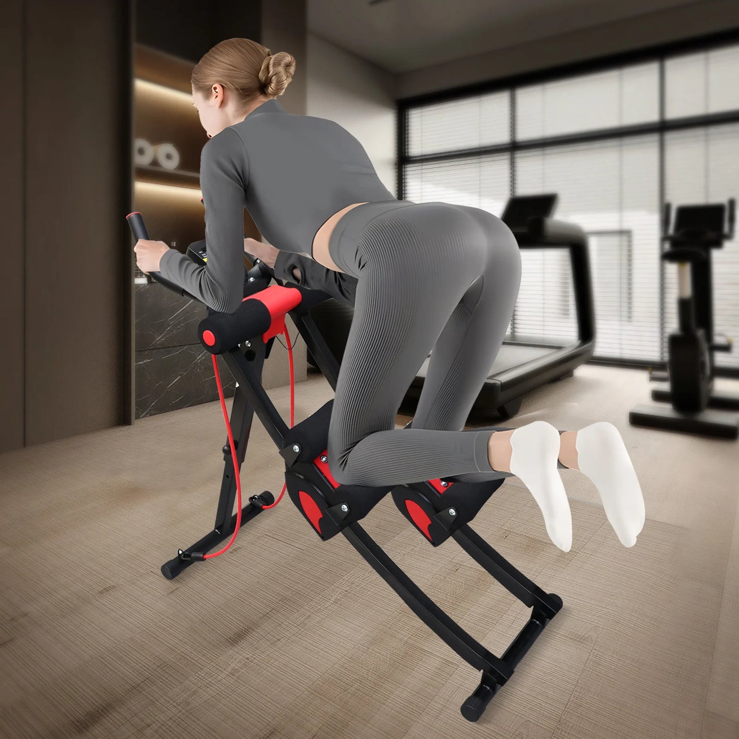 Abdominal Trainer Ab Machine Core Workout Equipment Foldable Home Gym