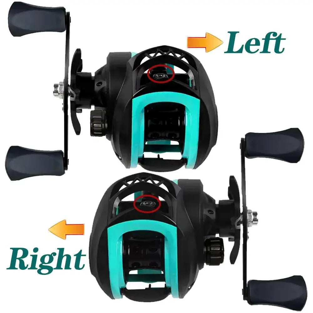 Ultralight Portable Baitcasting Fishing Rod And Reel Set