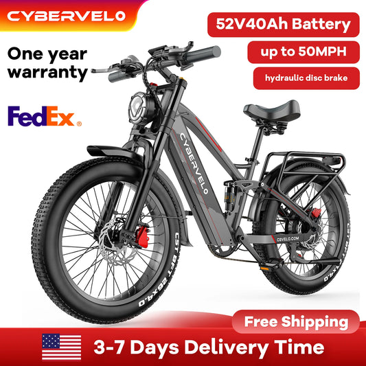 CYBERVELO EK9 5000W Off Road Electric Bike With 60V Battery