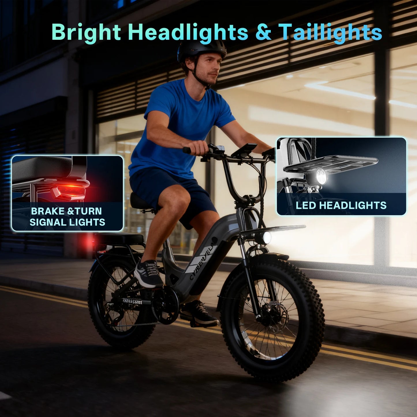 CYBERVELO EK12 Step Through Electric Bike With Removable 48V Battery