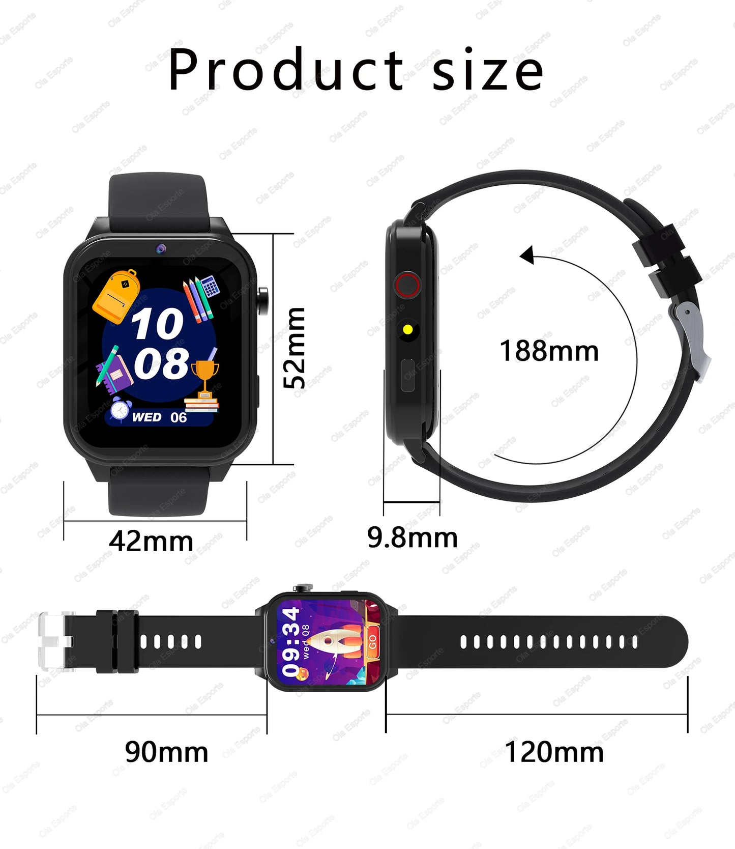 Kids Smartwatch With 100 Plus Games, HD Screen, Music iOS Android