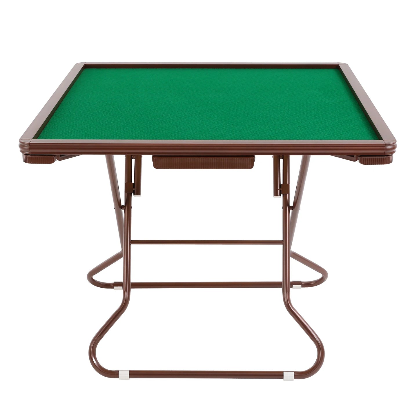 Foldable Square Mahjong Table With Four Cup Holders And Drawers