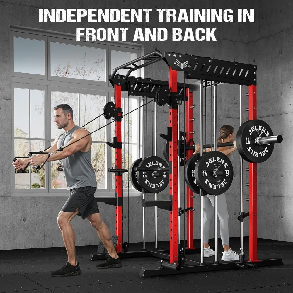 XIAOLANG M21 Smith Machine Dual Pulley Cable Cage 2000LBS