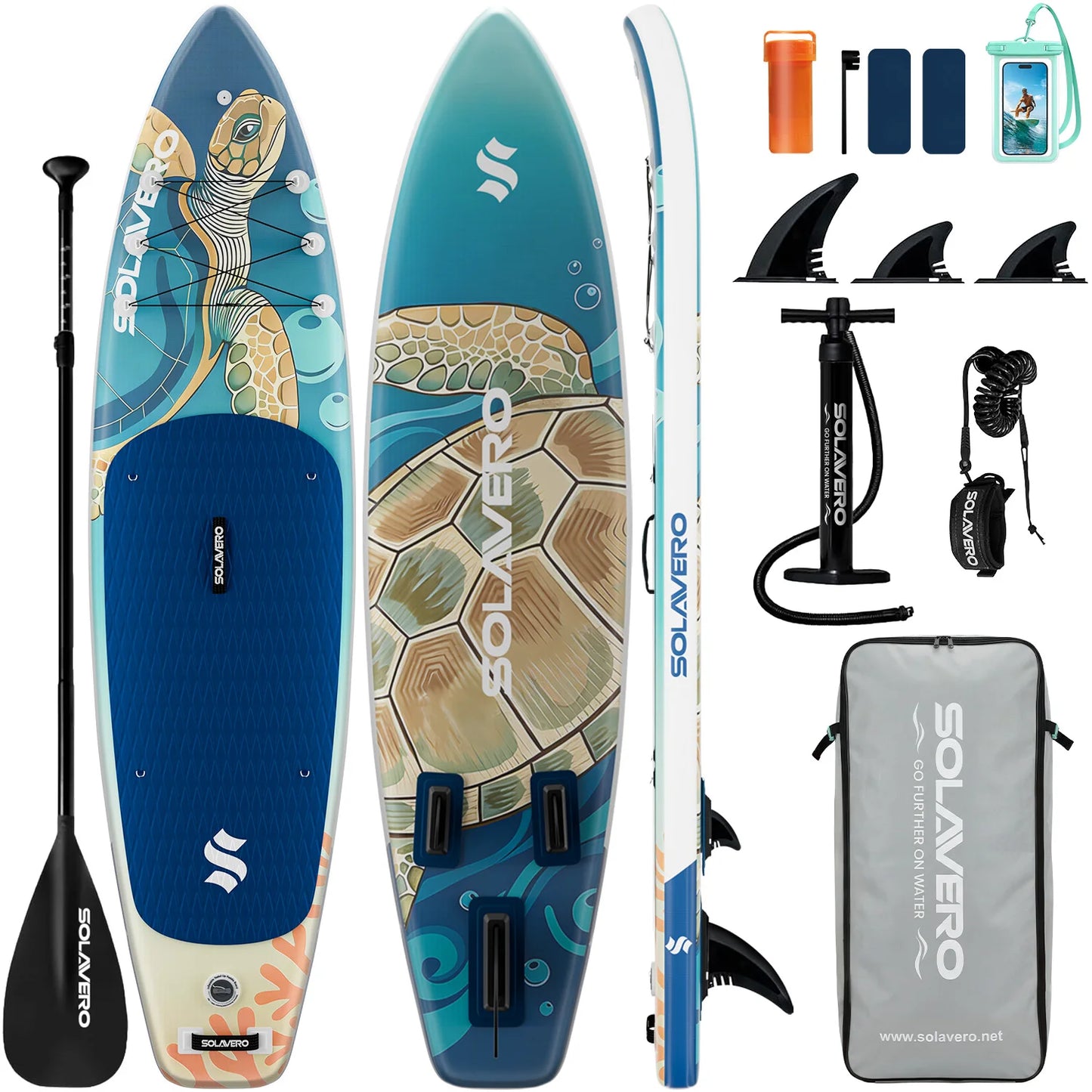 Inflatable Stand Up Paddle Board Non Slip EVA Deck With Premium Accessories