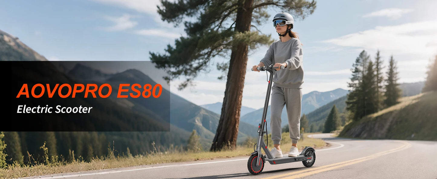 AOVOPRO ES80 Electric Scooter 350W 19MPH Foldable With App Control