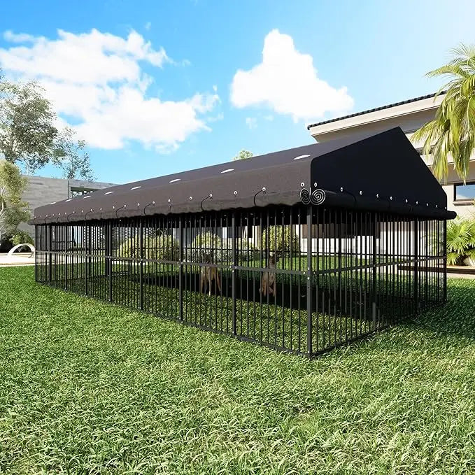 XIUWO Heavy Duty Outdoor Dog Kennel With Triple Locks