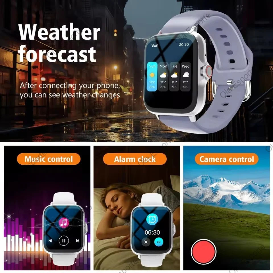 Smart Watch With Blood Oxygen And Blood Pressure Monitor Bluetooth