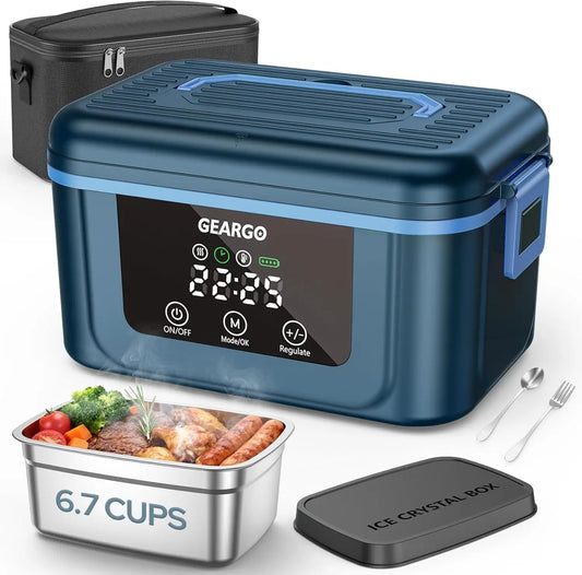 Cordless Electric Heated Lunch Box For On The Go Meals