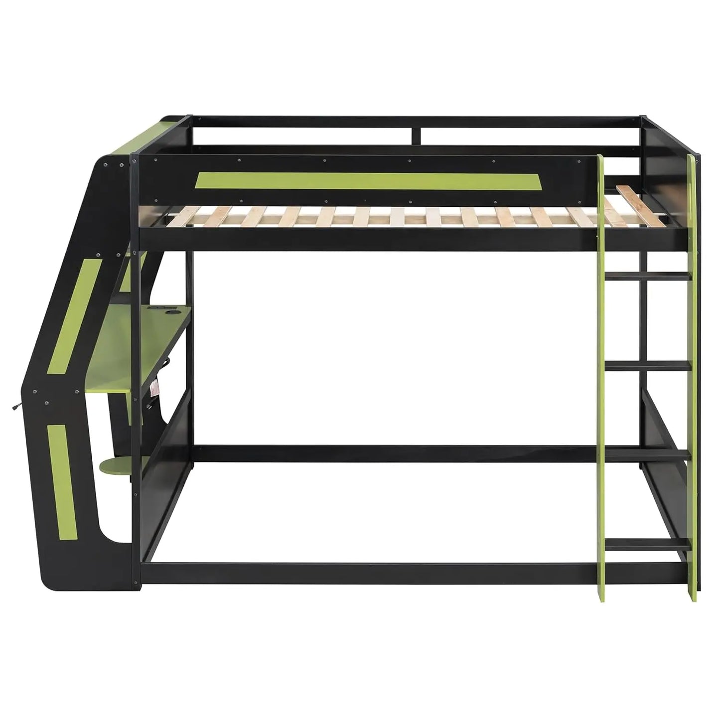 Gaming Bunk Bed With RGB Desk USB Ports And LED Light Strip