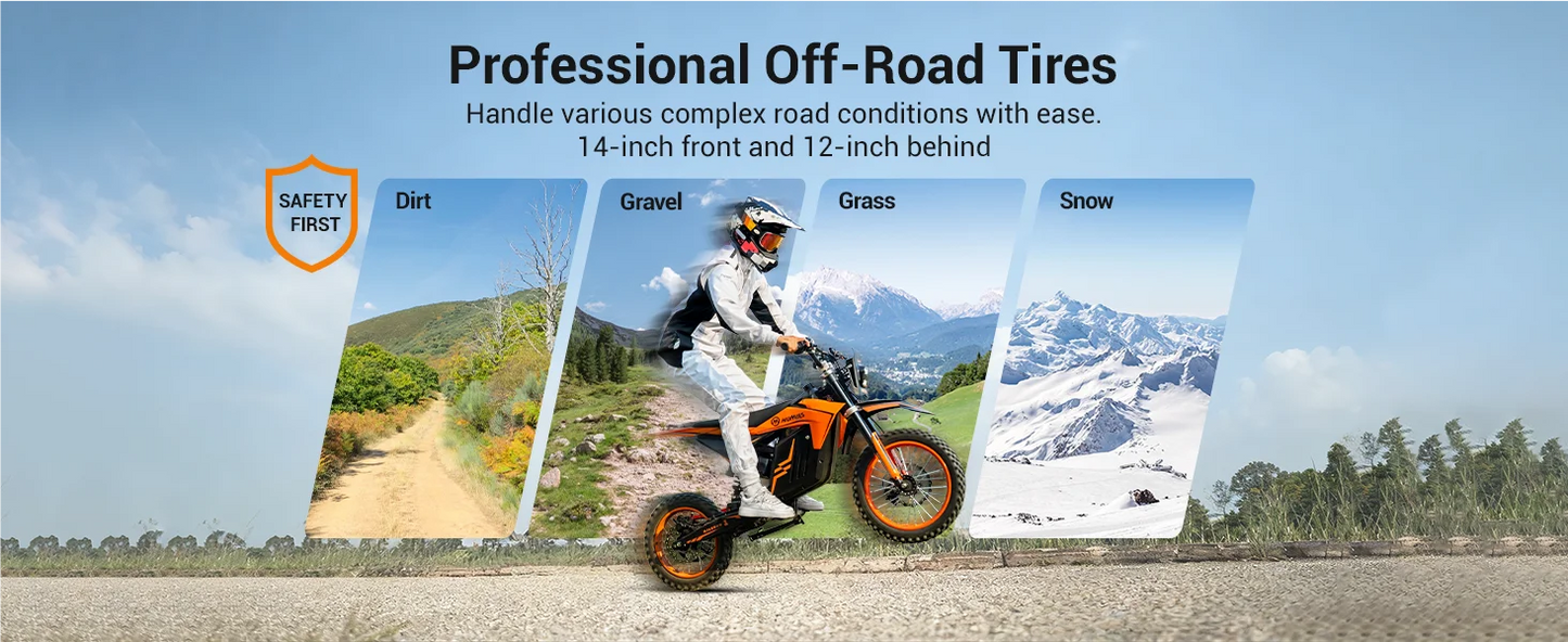 Engwe HillMiles MilePop Electric Dirt Bike 2000W With Dual Suspension