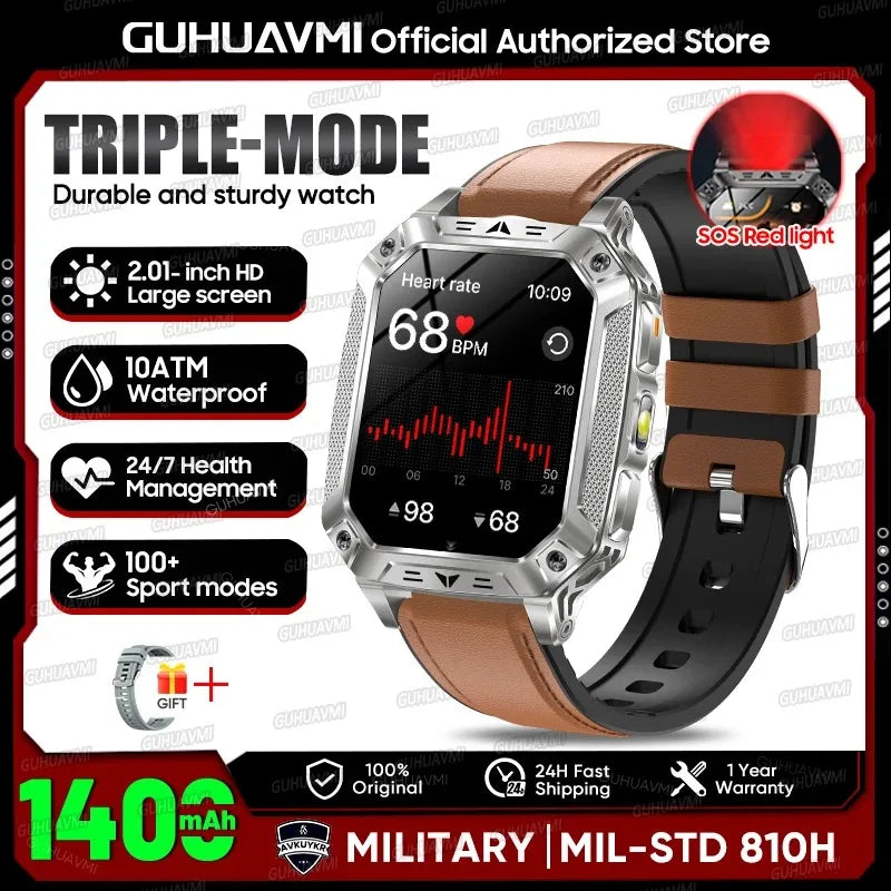 GPS Smart Watch AMOLED 1400mAh Waterproof Fitness Tracker Bluetooth Call