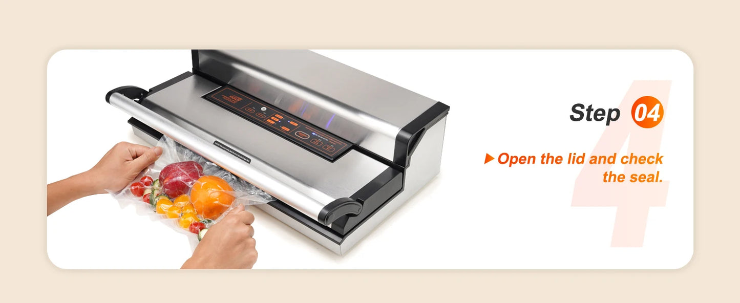 SucceBuy Automatic Vacuum Sealer Machine With Bag Roll Storage