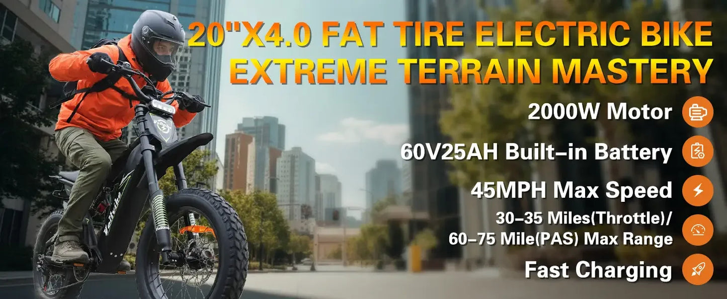 BAOLUJIE Electric Bike 1500W Peak Power E Bike for Adults