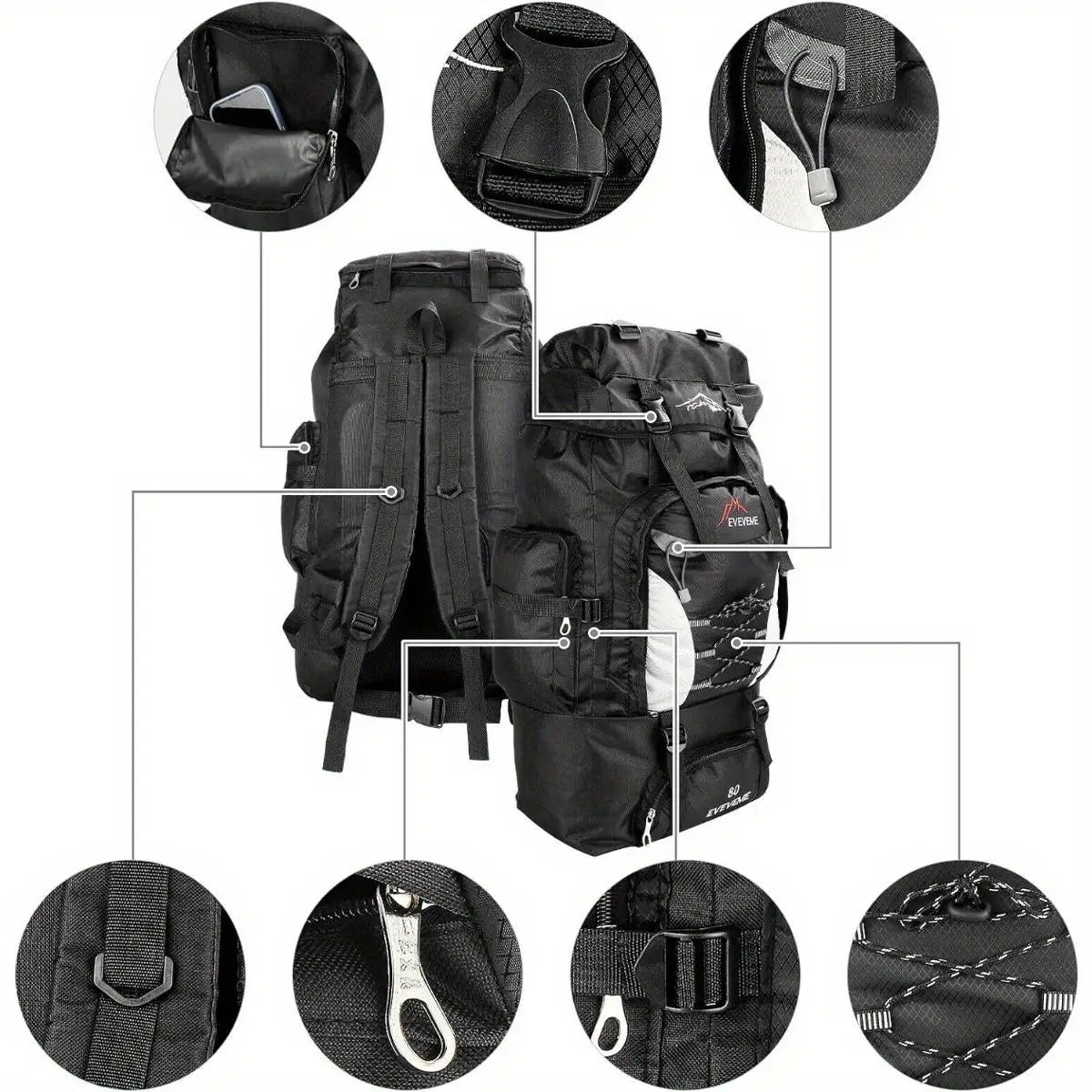 Outdoor Casual Sports Backpack for Hiking Camping and Travel
