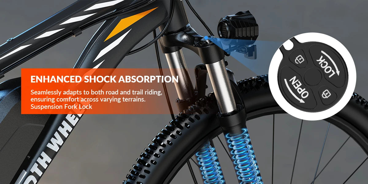 5TH WHEEL AB17 Bike With 700W Peak Motor And Suspension