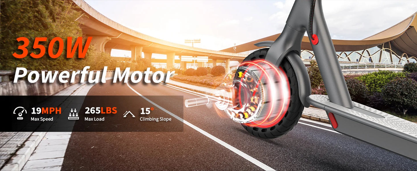 AOVOPRO ES80 Electric Scooter 350W 19MPH Foldable With App Control
