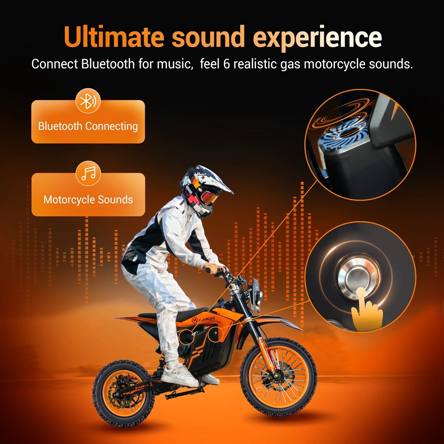 Engwe HillMiles MilePop Electric Dirt Bike 2000W With Dual Suspension