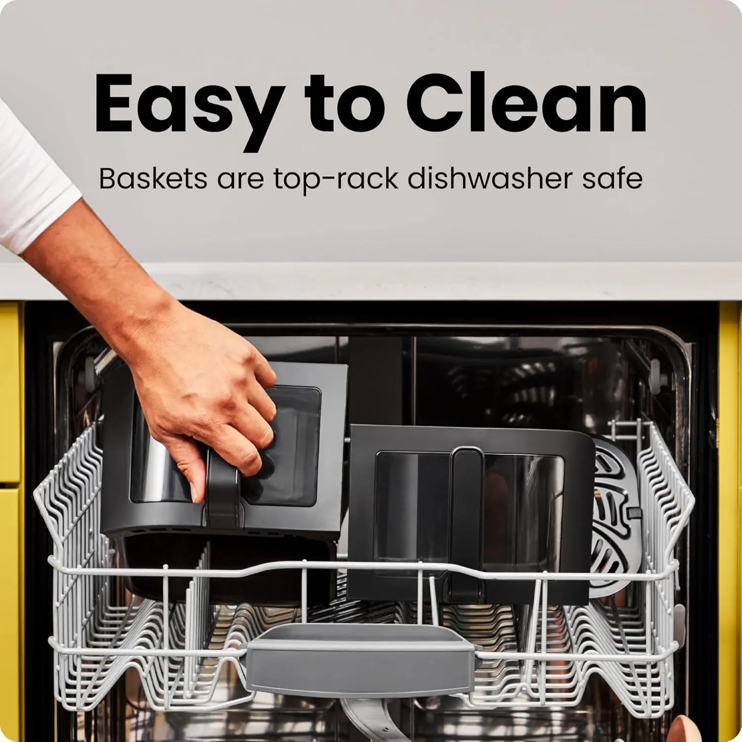 Dual Basket Air Fryer Oven With Independent Baskets