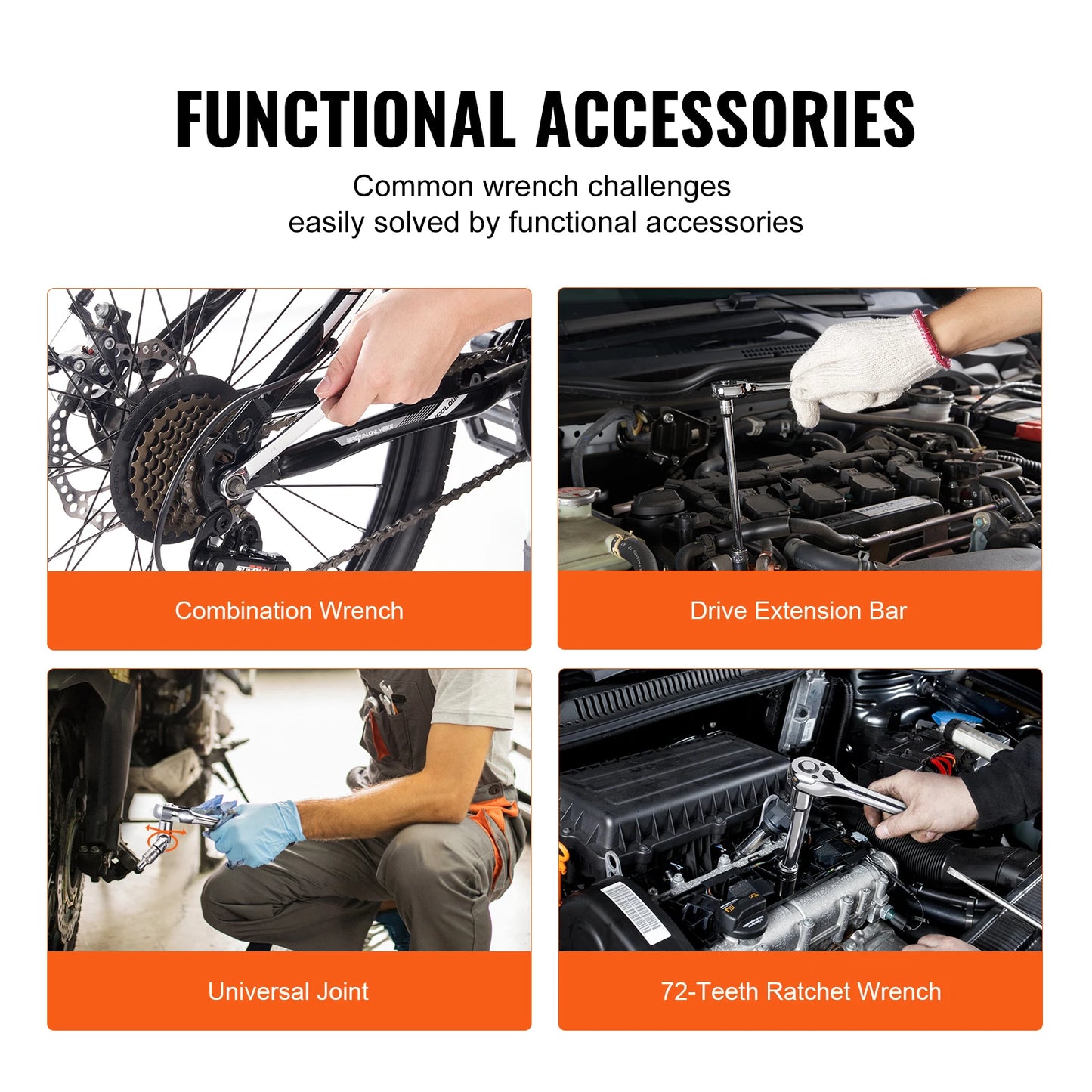 SucceBuy Professional Mechanics Tool And Socket Set Master Kit